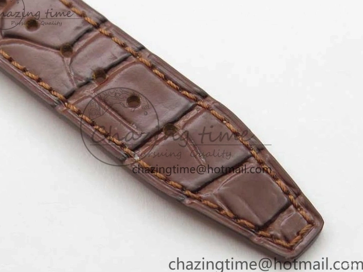 MIROTIME 0429 Portofino 37mm RG V7F 1:1 Best Edition Gray Dial on Deep Brown Leather Strap A SunProtective 7090